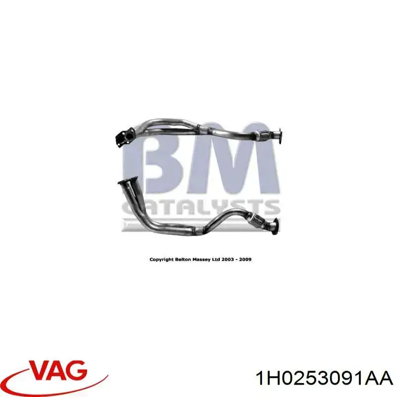 Tubo de escape delantero VAG 1H0253091AA precio, desde 97,86 EUR