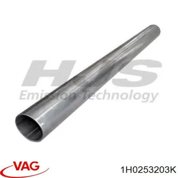 1H0253203K VAG Tubo intermedio de escape