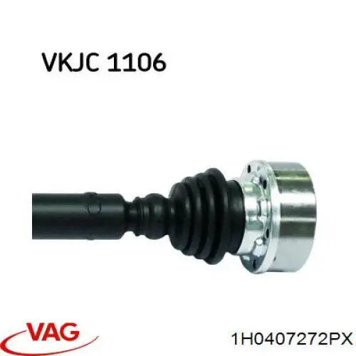 Semieje delantero derecho VAG 1H0407272PX precio, desde 119,06 EUR