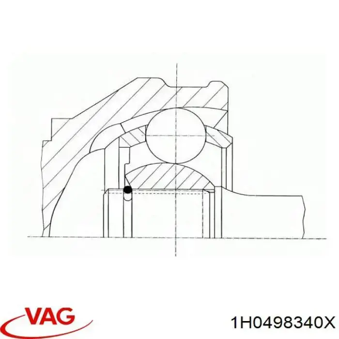 Junta homocinética exterior delantera VAG 1H0498340X precio, desde 31,02 EUR