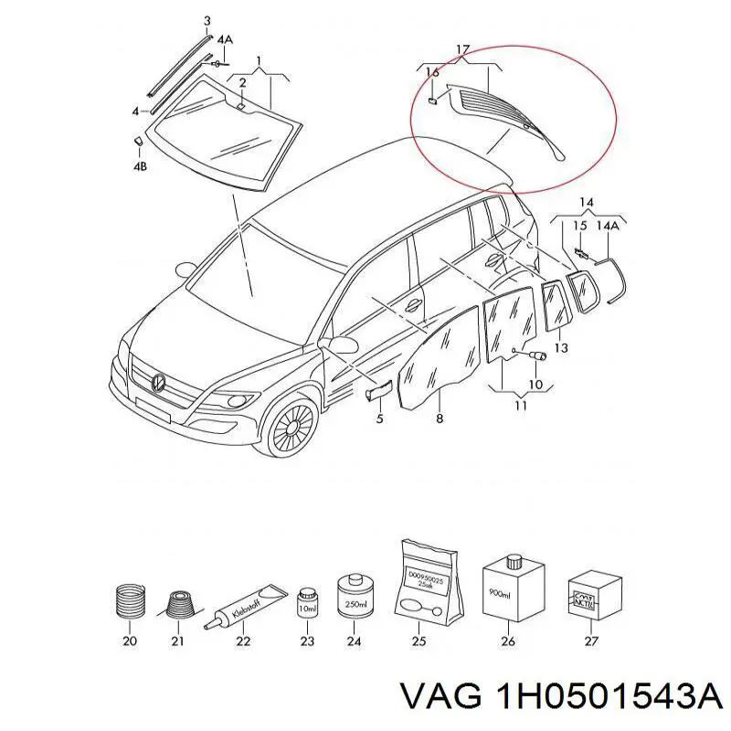  VAG 1H0501543A