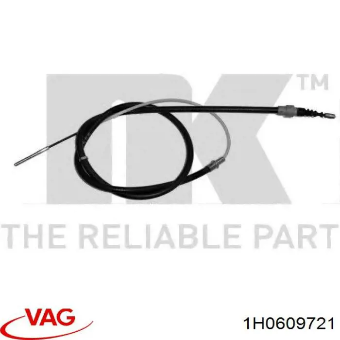 Cable de freno de mano trasero derecho/izquierdo VAG 1H0609721