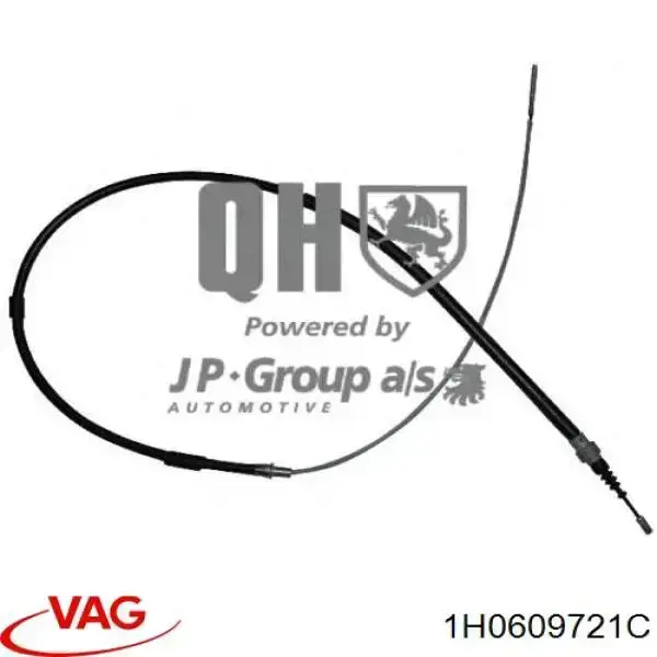 1H0609721C VAG cable de freno de mano trasero derecho/izquierdo