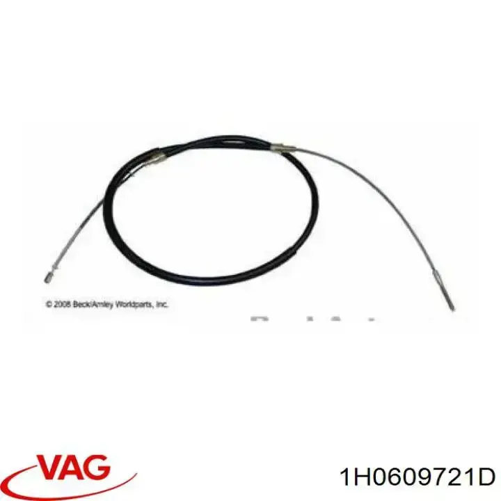 1H0609721D VAG Cable de freno de mano trasero derecho/izquierdo