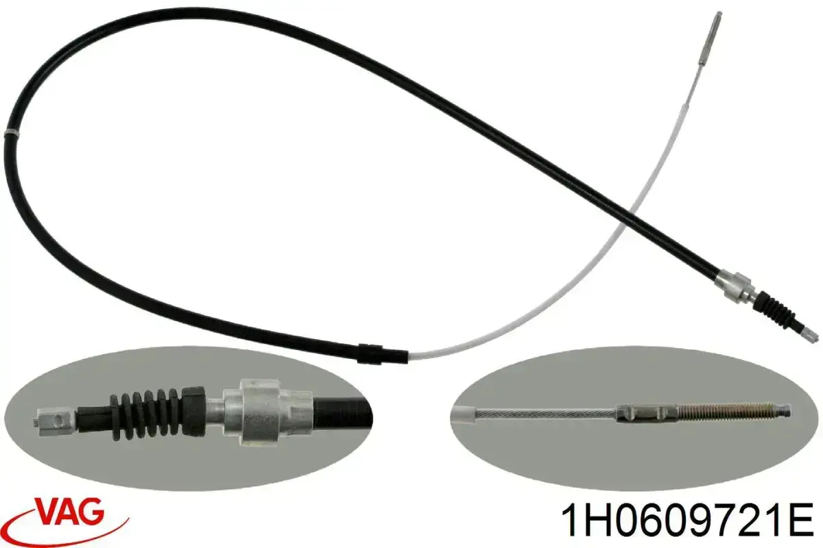 Comprar 1H0609721E VAG Cable de freno de mano trasero derecho/izquierdo
