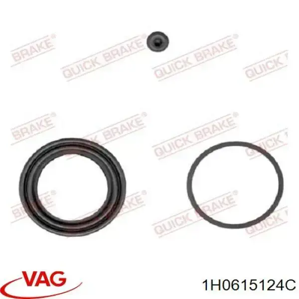 Pinza de freno delantera derecha 1H0615124C VAG