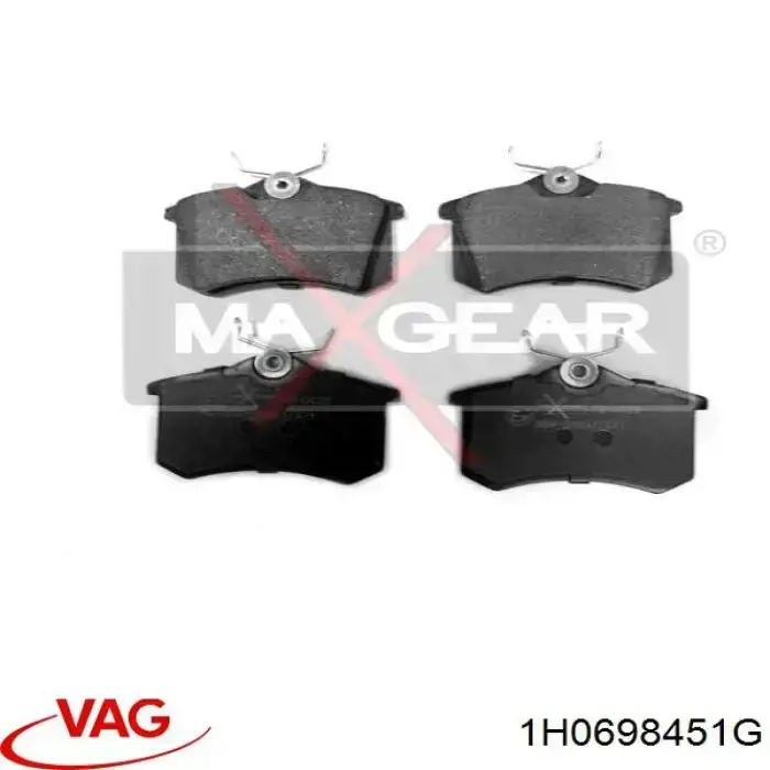 Comprar 1H0698451G VAG Pastillas de freno traseras