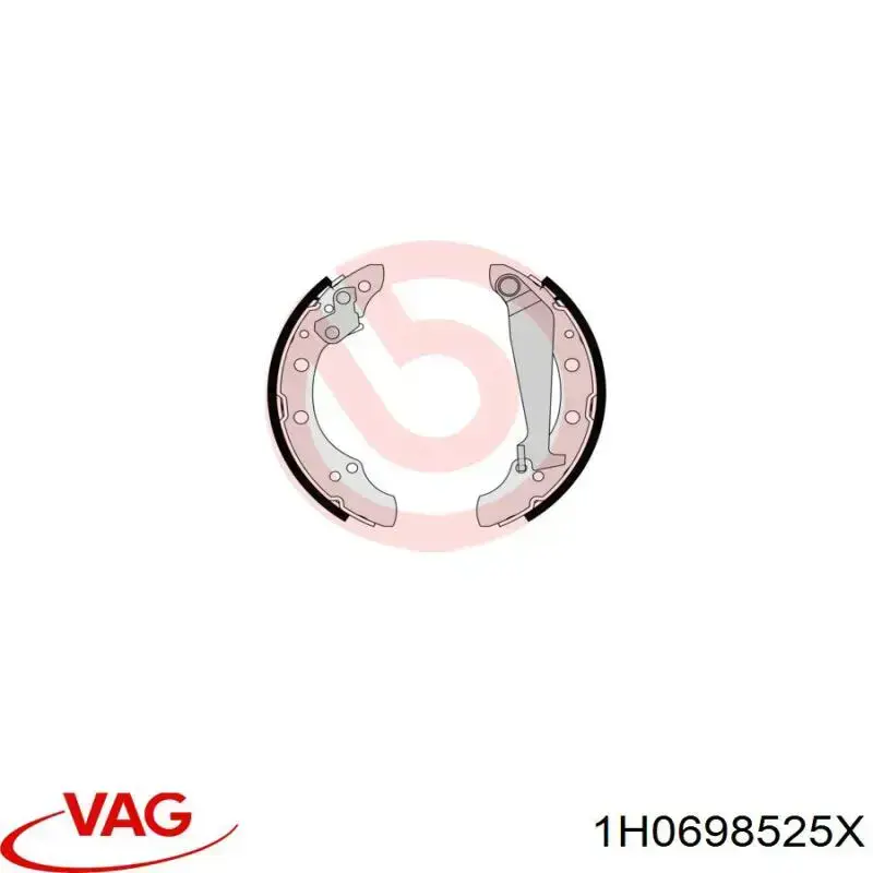 1H0698525X VAG Zapatas de freno de tambor traseras
