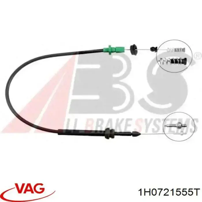 1H0721555T VAG cable del acelerador