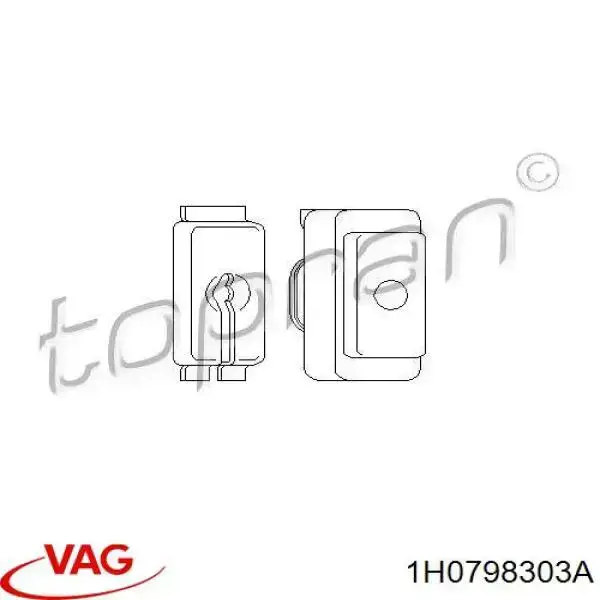 Cable embrague VAG 1H0798303A