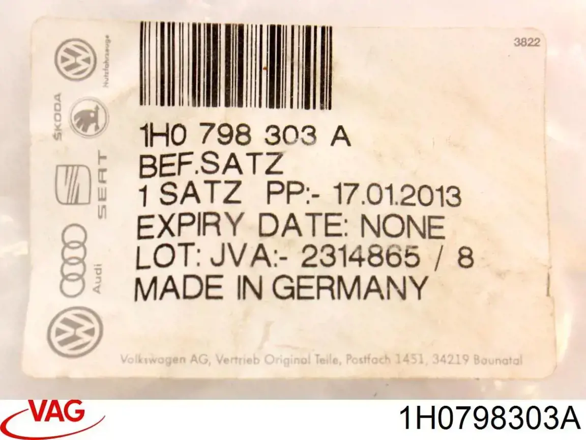 Cable de embrague VAG 1H0798303A precio, desde 3,37 EUR