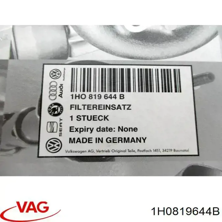 Filtro de cabina VAG 1H0819644B precio, desde 5,15 EUR