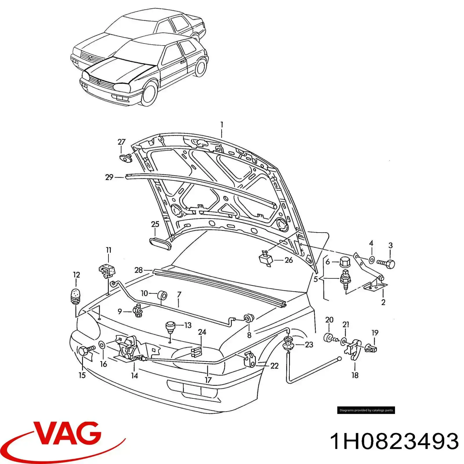  VAG 1H0823493 precio, desde  