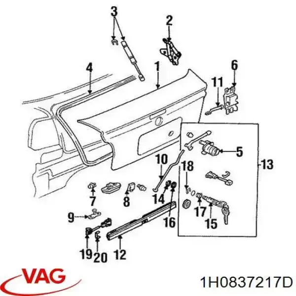  VAG 1H0837217D precio, desde 66,75 EUR