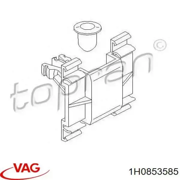Comprar 1H0853585 VAG Clip de sujeción de moldura de estribo