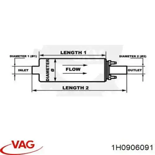 Comprar 1H0906091 VAG Elemento de turbina de la bomba de combustible