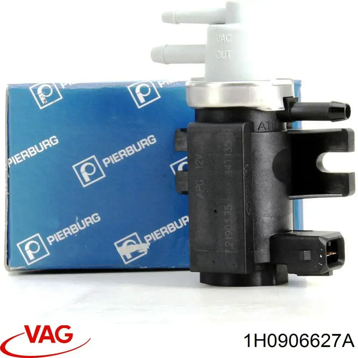 Válvula solenoide de control de presión de sobrealimentación 1H0906627A VAG