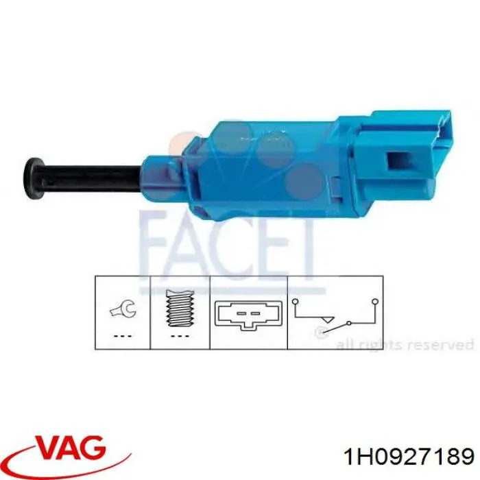Comprar 1H0927189 VAG Interruptor de luz de freno