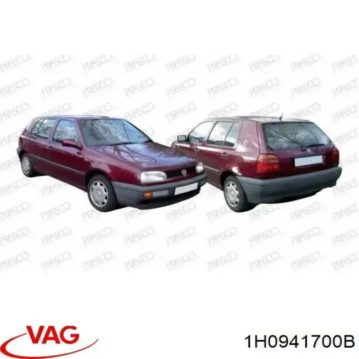 Faro antiniebla derecho VAG 1H0941700B precio, desde 44,94 EUR