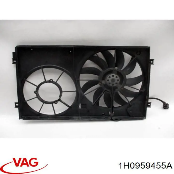 1H0959455A VAG ventilador (rodete +motor refrigeración del motor con electromotor completo)