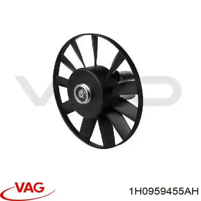 1H0959455AH VAG Ventilador eléctrico de aire acondicionado completo (motor y aspa)