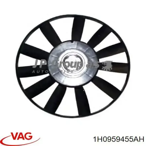 1H0959455AH VAG ventilador (rodete +motor aire acondicionado con electromotor completo)