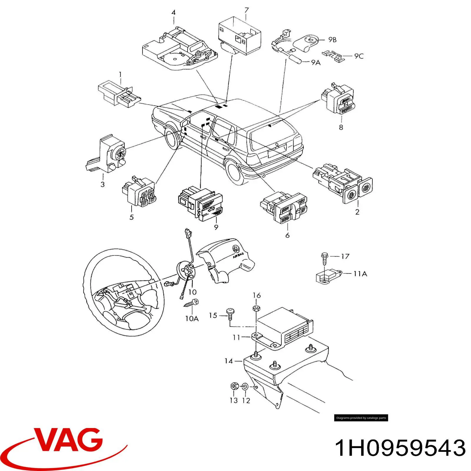  VAG 1H0959543 precio, desde 39,20 EUR
