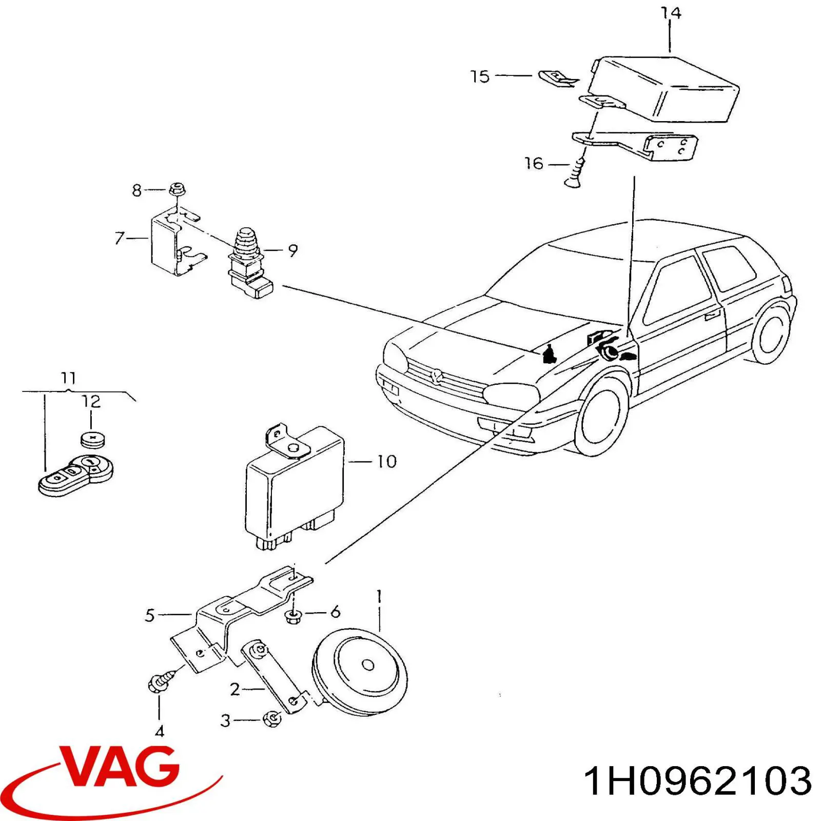  VAG 1H0962103 precio, desde 12,13 EUR