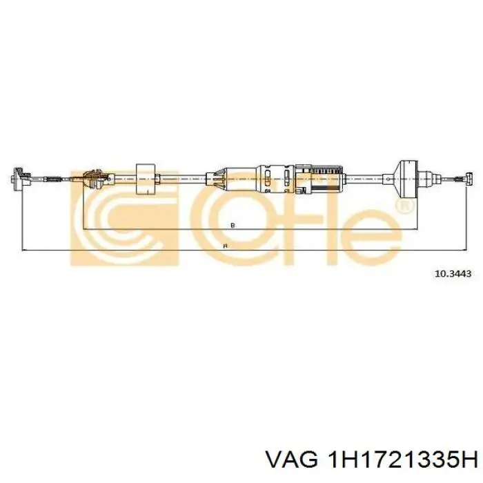 Comprar 1H1721335H VAG Cable de embrague