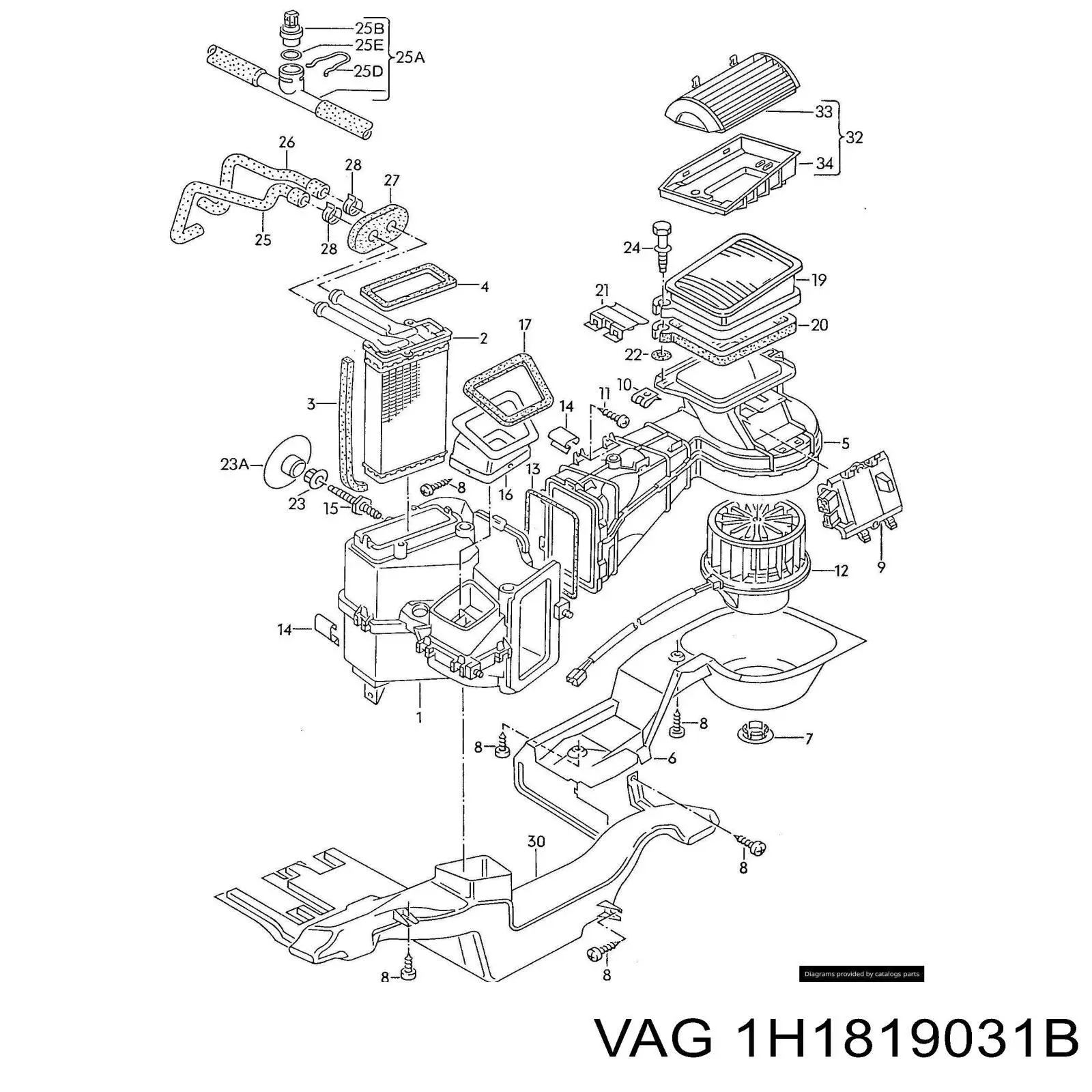Calefactor VAG 1H1819031B