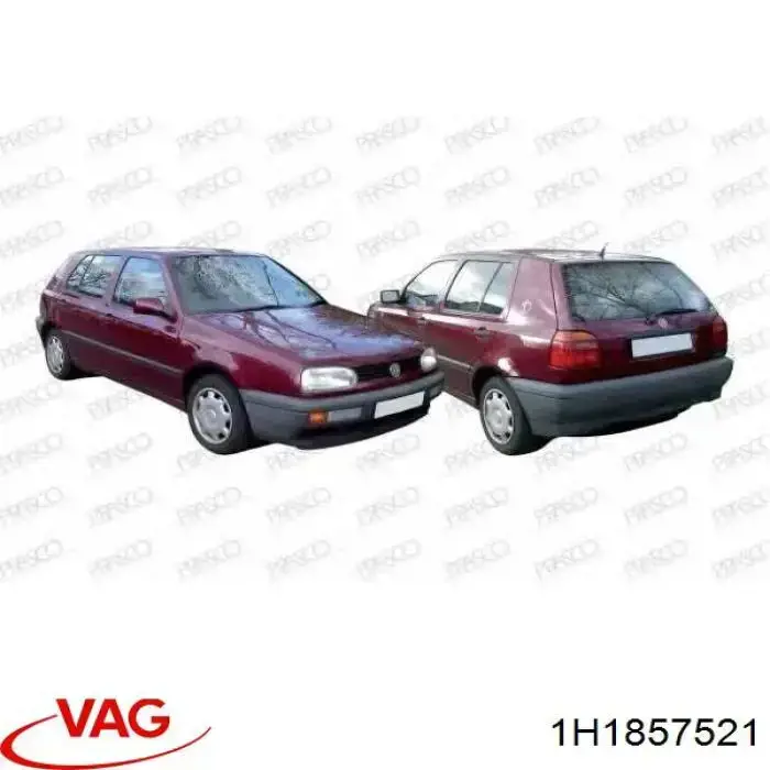 Comprar 1H1857521 VAG Cristal de espejo retrovisor exterior izquierdo