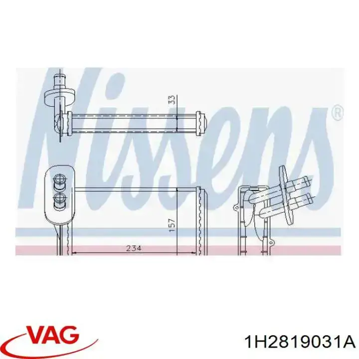 Radiador de calefacción VAG 1H2819031A precio, desde 26,03 EUR
