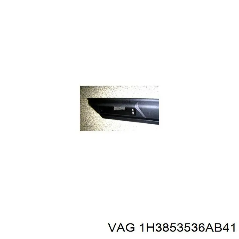 1H3853536AB41 VAG moldura de guardabarro trasero derecho