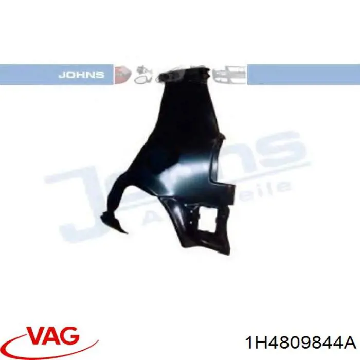 Aleta trasera derecha VAG 1H4809844A precio, desde 430,03 EUR
