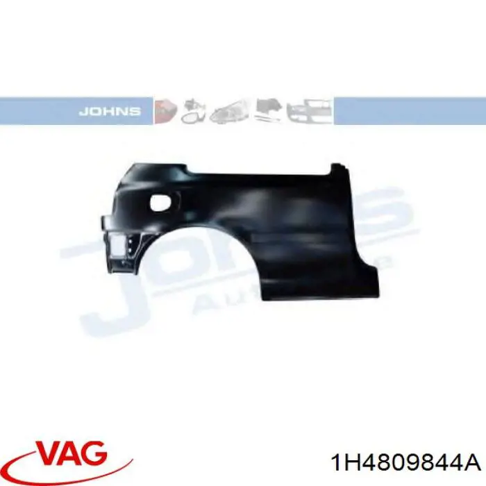 Comprar 1H4809844A VAG Aleta trasera derecha