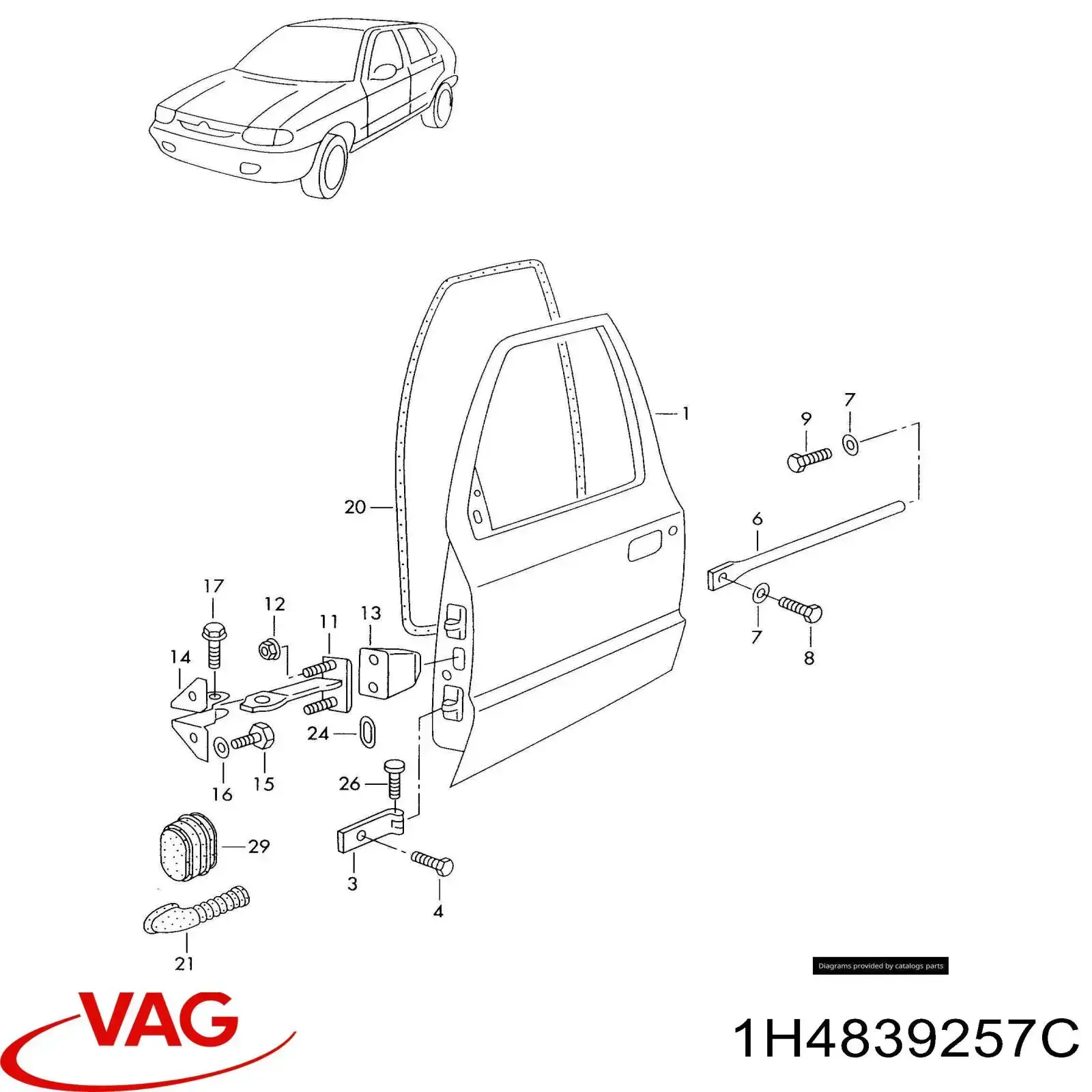  VAG 1H4839257C precio, desde 2,72 EUR