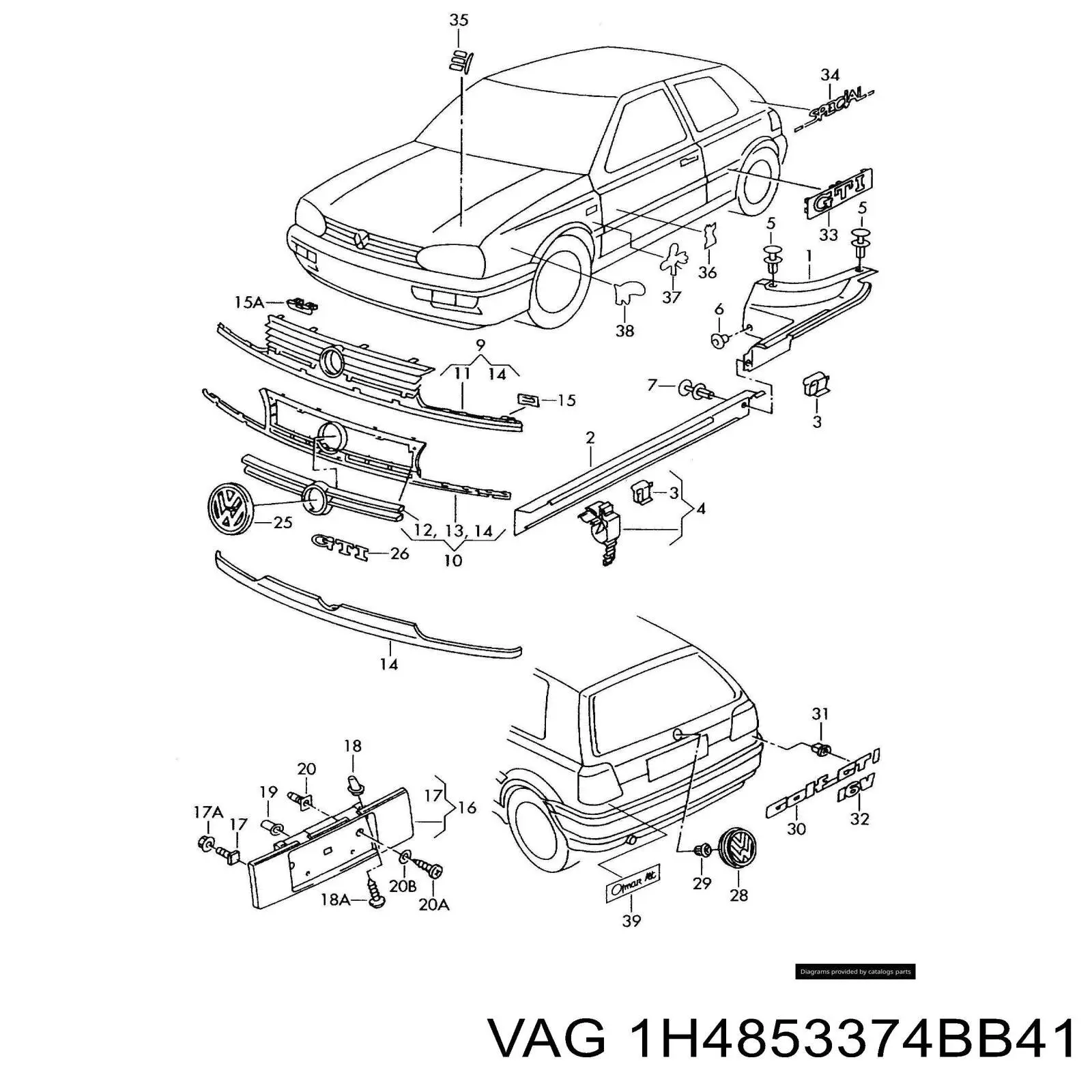  VAG 1H4853374BB41 precio, desde 49,80 EUR