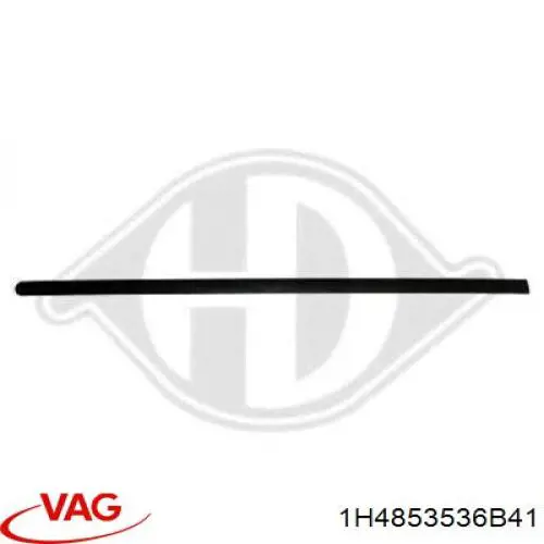 Moldura de guardabarro trasero derecho para Volkswagen Vento (1HX0)