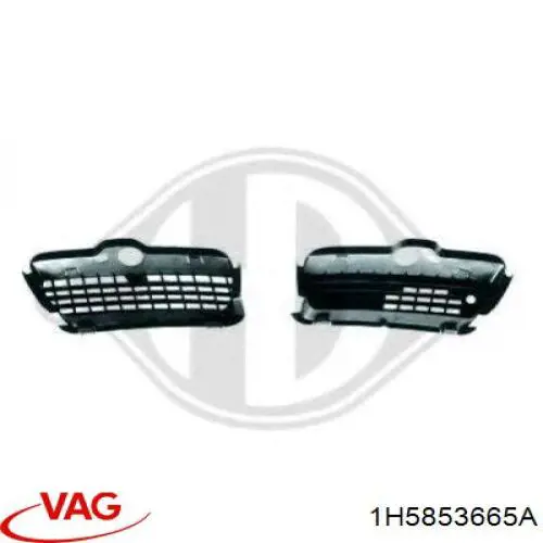 Comprar 1H5853665A VAG Rejilla del parachoques delantera izquierda