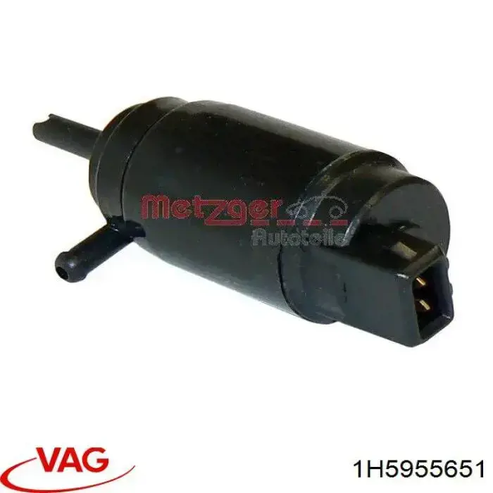 Bomba de agua limpiaparabrisas, delantera 1H5955651 VAG