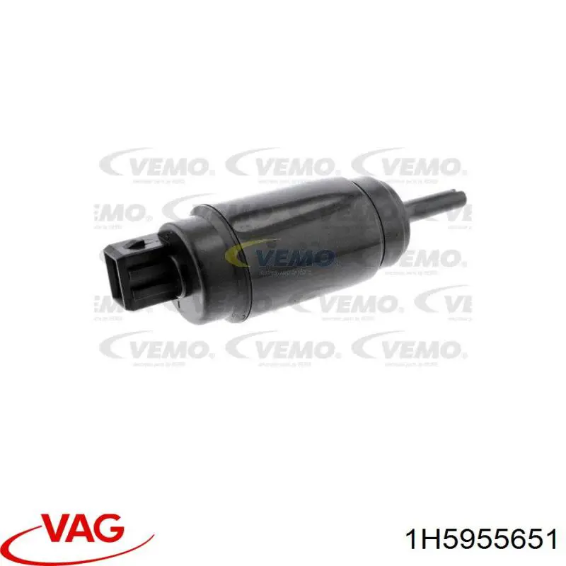 1H5955651 VAG Bomba de agua de lavado, lavado de parabrisas, delantera