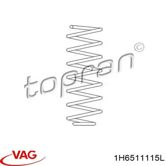 1H6511115L VAG Muelle trasero