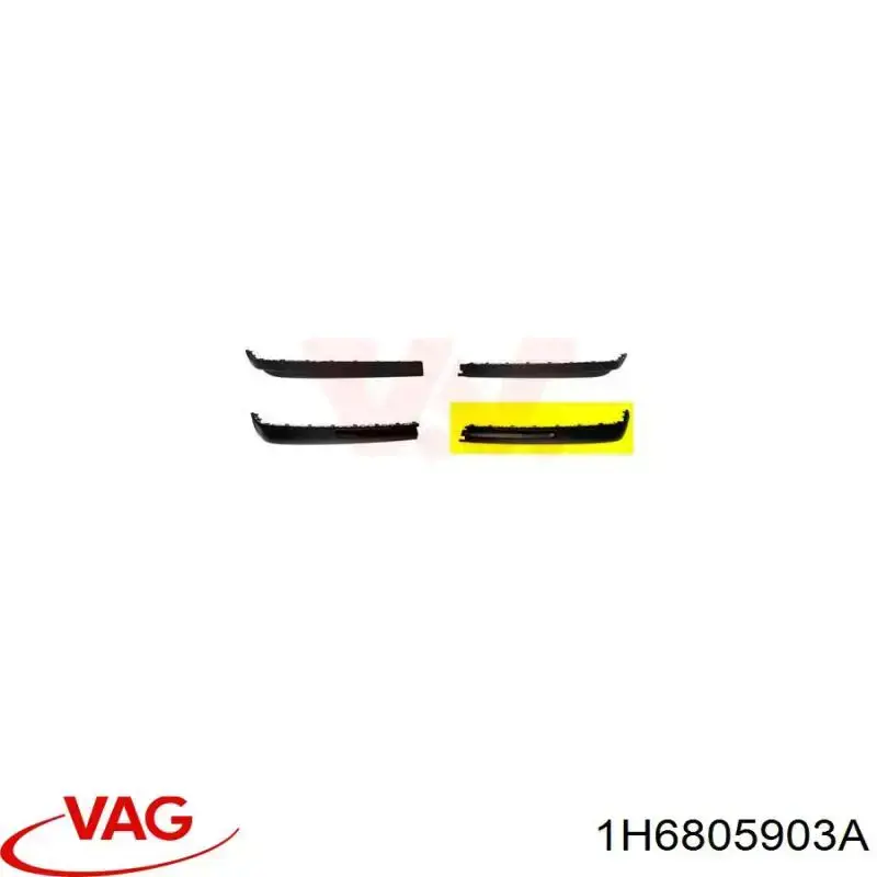 Comprar 1H6805903A VAG Alerón delantero izquierdo del parachoques