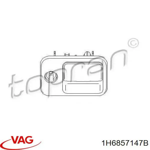 Comprar 1H6857147A01C VAG Manija de guantera