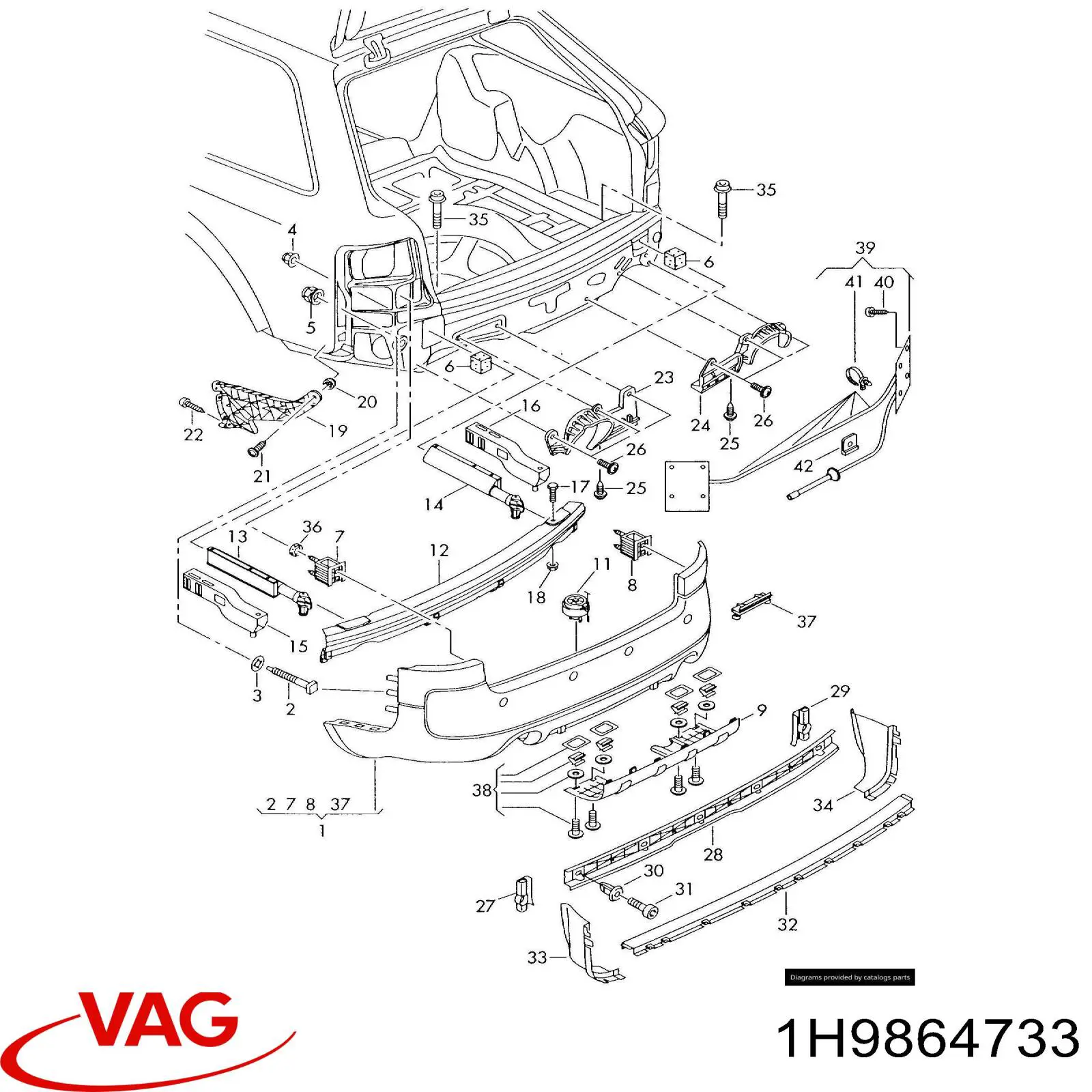  VAG 1H9864733 precio, desde 27,93 EUR