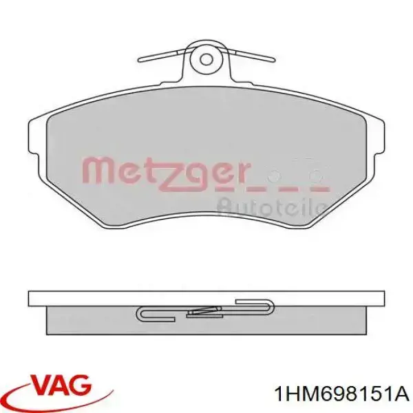 Pastillas de freno delanteras Seat Ibiza 2 6K1