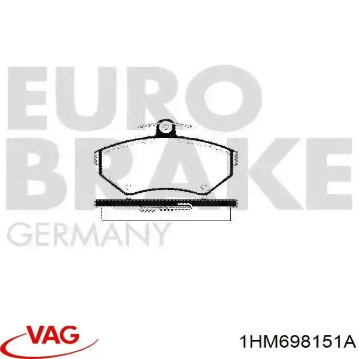 Pastillas de freno delanteras Seat Ibiza 2 6K1