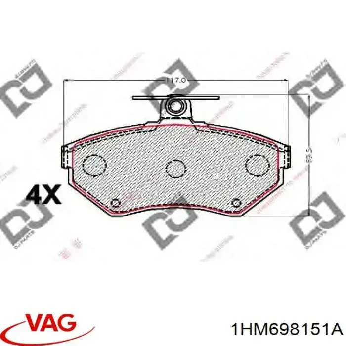 Pastillas de freno delanteras Seat Ibiza 2 6K1