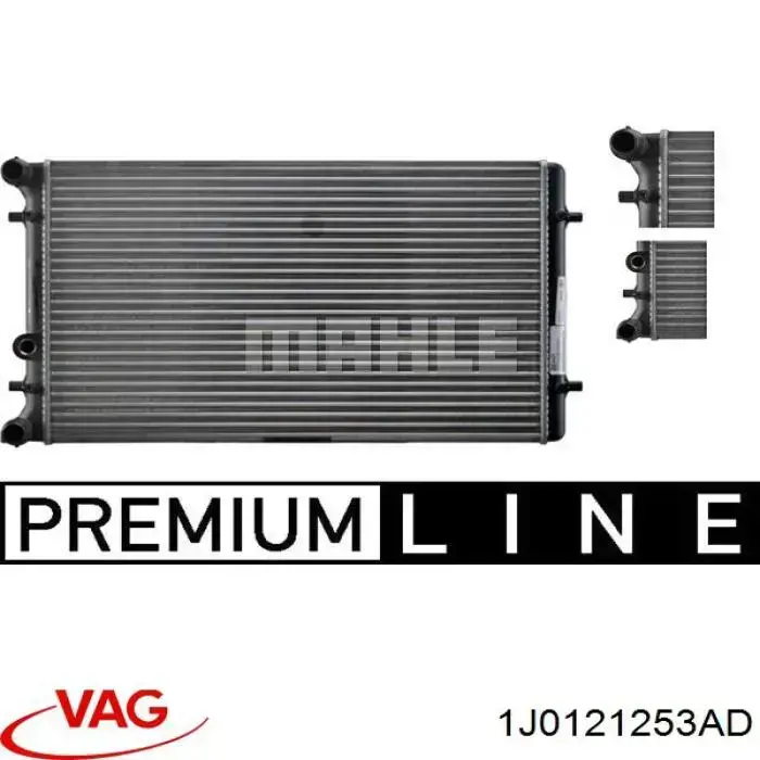 Radiador de água VAG 1J0121253AD