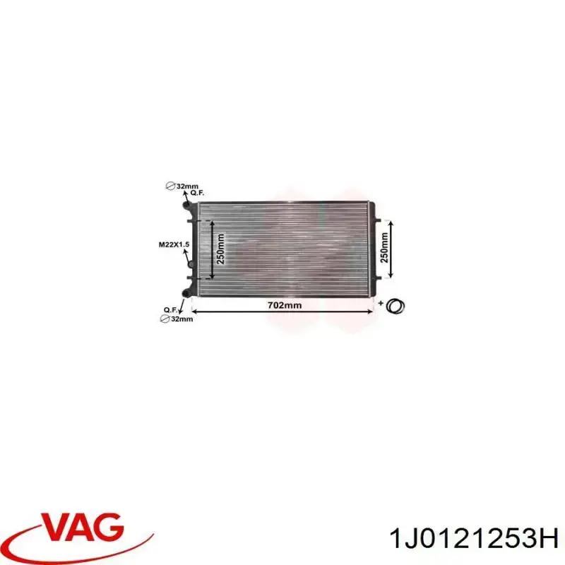Água radiador VAG 1J0121253H precio, desde 47,93 EUR